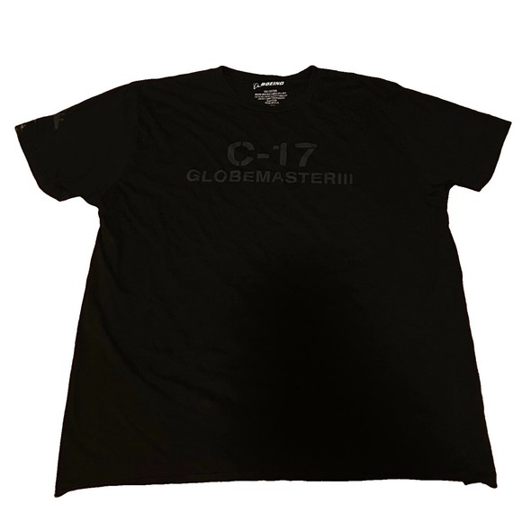 Boeing C-17 Globemaster III T Shirt Mens Medium Black Aviation Graphic Tee
